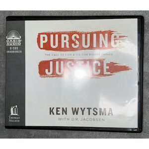 BOOK/AUDIOBOOK CD Ken Wytsma Religion Self‎ Help PURSUING JUSTICE